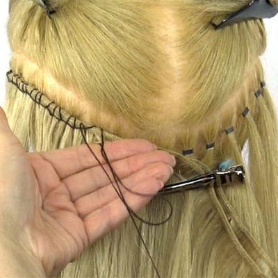 Helderheid Toevoeging anders Cursus hairweave met microringen LA weft extensions